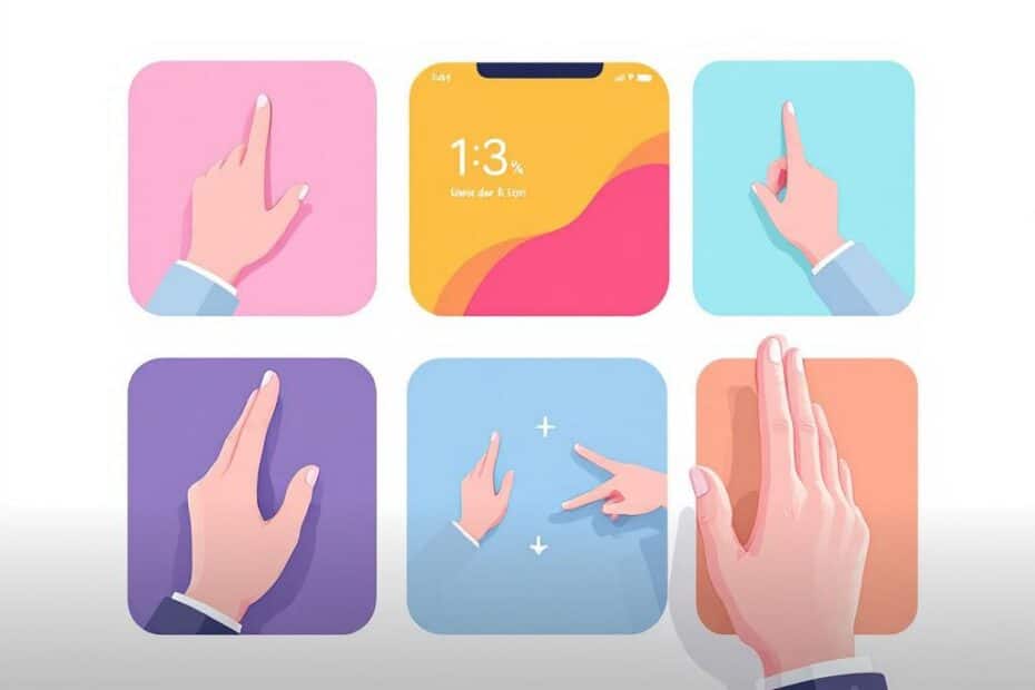 Les gestes du smartphone