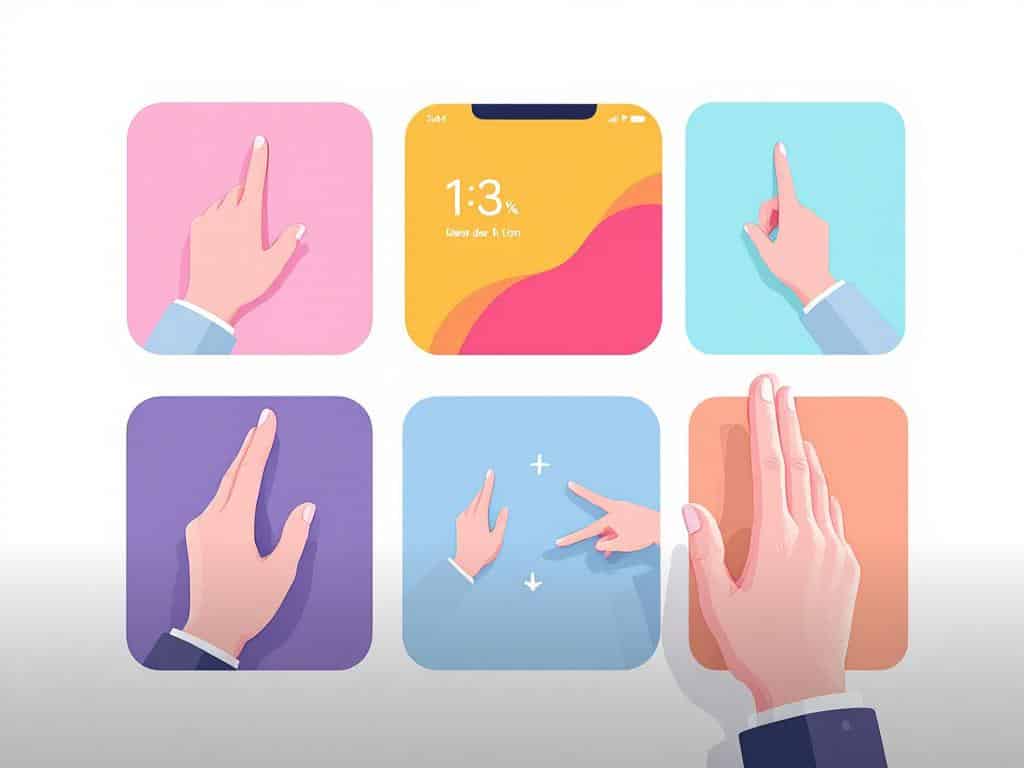 Les gestes du smartphone